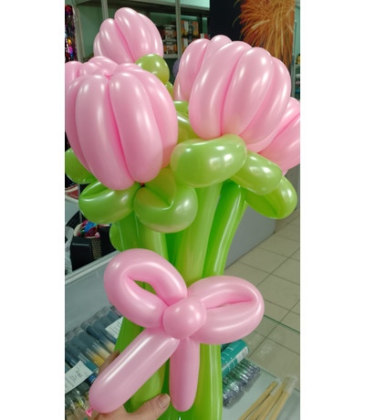 Цветы из воздушных шаров