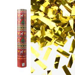 Пневмохлопушка 30 см Навогоднее настроение! Прямоугольники фольга