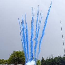 Батарея салютов Синий дым