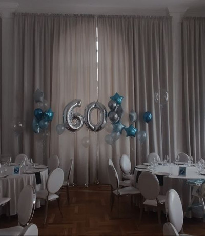 Композиция из шаров на юбилей